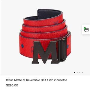 MCM Reversible Belt AUTHENTIC52”